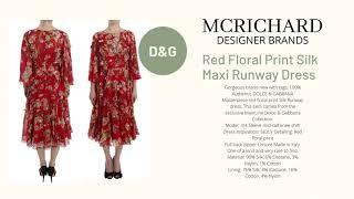 D&G Pink Floral Ad for McRichard Designer Brands