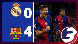 FULL MATCH HIGHLIGHTS : REAL MADRID 0-4 BARCELONA , ALL GOALS AND SKILLS