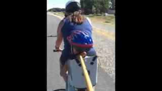 Fam along the bike path