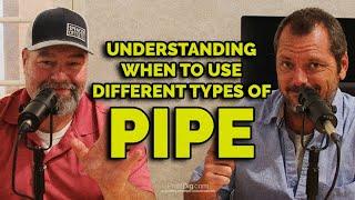 When to Use Different Types of Pipe in Underground Utility Construction