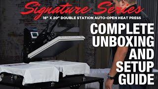 HPN Signature Series 16x20 Double Station Auto-Open Heat Press Unboxing