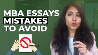 TOP 10 MBA ESSAY MISTAKES (AND HOW TO FIX THEM!)