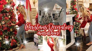  CHRISTMAS DECORATING MARATHON // OVER 2 HOURS OF DECORATING FOR CHRISTMAS