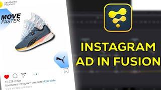 How to create Instagram Ad in Fusion | Davinci Resolve Tutorial