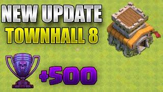 Clash Of Clans - "NEW UPDATE!" TH8 TROPHY BASE! / CoC BEST TOWN HALL 8 TROPHY BASE DEFENSE 2016!