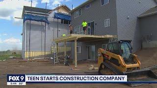 Edina teen starts construction company I KMSP FOX 9