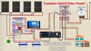 Complete Hybrid Solar Panel System Wiring Diagram Explained | Step-by-Step Guide