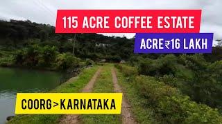 115 Acre Robusta Coffee  Cardamam Estate Farm House | For Sale | Coorg | Karnataka