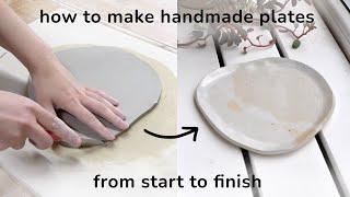 Easy Handmade Plate Tutorial // How to make plates at home