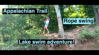 Rope swing, Appalachian Trail, lake swim adventure!