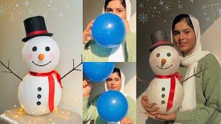 DIY Snowman | Christmas craft ideas | Christmas decorations | paper snowman | diy idea | paper craft