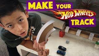 MAKE your own HOT WHEELS Track with Cardboard