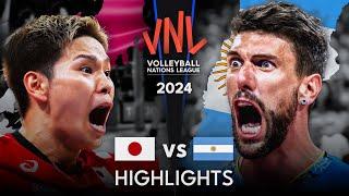 LEGENDARY MATCH | JAPAN vs ARGENTINA | Men's VNL 2024