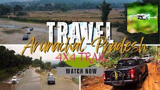 Toyota Hilux 4X4 Adventure Trail at Kidi River - Hingen Site l Drone Shot #offroading4x4 #viralvideo