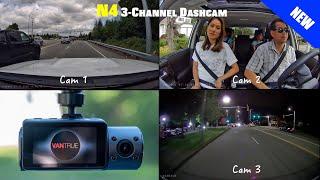 Vantrue N4 3-Channel Dashcam Review - The World's First 3 HD Camera System