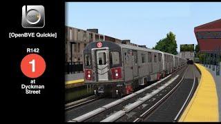 NYCT-openbve 1 local trian.. 137 street city collage to south ferry...R142A