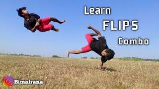 Basic flips combo for beginners  By bimal rana