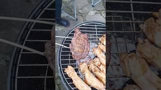 BBQ in spring, garden, March 2025