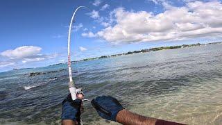 Enjoying Shore Casting Season at Pte. Aux Cannonier Mauritius 2025