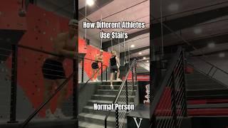 Athletes Using Stairs #victory #sports #shorts #youtubeshorts #athlete #fitness #funny #gym #fail