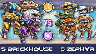 5 Brickhouse vs 5 Zephyr - CPC, DeathMatch Gamemode - Mech Arena