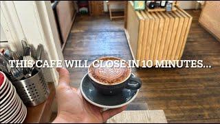 POV- A Barista shift but the cafe will close in 10 mins...