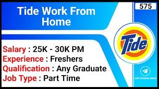 Tide Work From Home | Remote Jobs | Part Time Jobs | KYC Analyst Job | Online Jobs