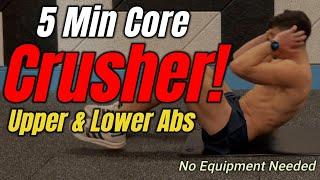 5-Minute Intense Abs Workout - Upper & Lower Abs Burn