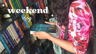 cosy weekend vlog / university, book shopping, food