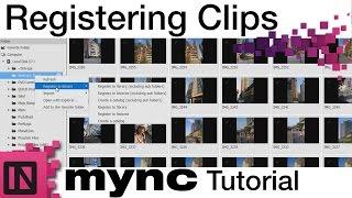 Mync Tutorial - Registering Clips