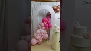 DIY Balloon Arch Backdrop #shorts