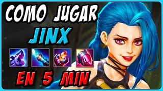  ¡GUÍA de JINX! (s14) ► Cómo Jugar JINX ADC en 5 MINUTOS [Combos, Runas, Habilidades, Objetos]