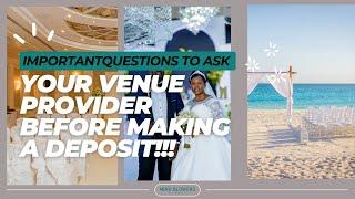 Important Questions to Ask Before Booking Your Wedding Venue! I Wedding Planning Tips