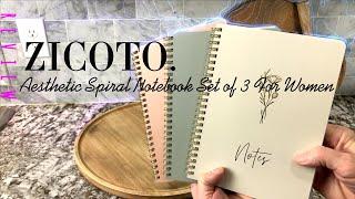 Chic 3-Pack Spiral Notebooks Stay Organized in Style |Review