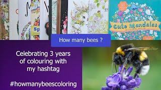 How many bees ? | celebrating 3 years of coloring | chatty | requested video | #howmanybeescoloring