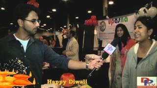 Diwali Mela 2015-  UT Dallas Team speaking to Desiplaza TV at Dallas