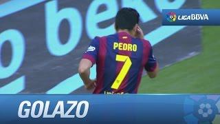 Golazo de chilena de Pedro (2-0) en el FC Barcelona - Real Sociedad