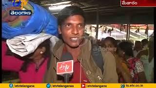 Sammakka Saralamma Jatara at Madaram | Heavy Rush at RTC Bus Stands