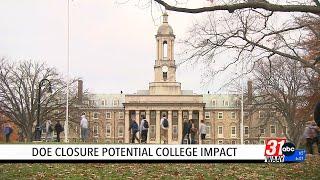 Potential impact of possible DOE closure on college students