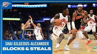 All-Star Starter Shai Gilgeous-Alexander 2023-24 Top Steals + Blocks | OKC Thunder