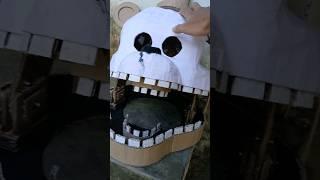 Real Fredbear Mask With Cardboard #shorts #fnafcosplay #fredbear #fnafmovie #fnaf