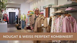 Frühjahr 2025: Nougat & Weiß perfekt kombiniert  Elegante Outfits | Jutta Nestler