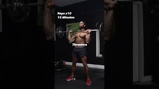 15 Minute WORKOUT- FULL BODY BARBELL WORKOUT- AMRAP #fitness #hiit #fullbodyworkout #gym #workout