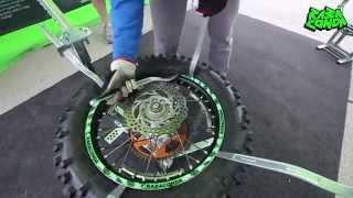 Dirt Bike Mousse Tire Change Tutorial with Thad Duvall using a Rabaconda 3-Minute Tire Changer.