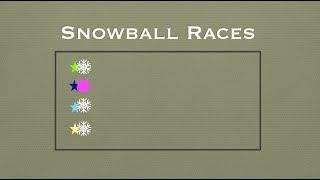 Snowball Races - another holiday physical education game