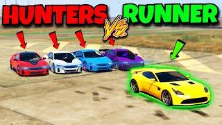 RAPID GTX vs 4 HSW NIOBE's! GTA 5 Manhunt