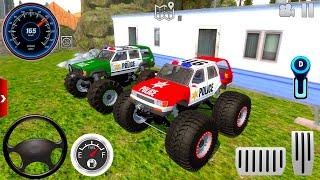 Police Monster Truck Mega Ramp Extreme Racing - Impossible GT Car Stunts Driving - Android Gameplay