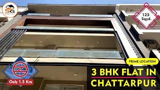 Premium 3 bhk flat in Chattarpur/ Luxury Property in South Delhi/ Close to Metro Station/ Loan