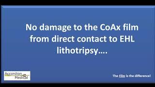 CoAx Film is Durable Against EHL LIthotripsy