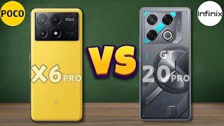 Poco X6 Pro Vs Infinix GT 20 Pro | Full Comparison 